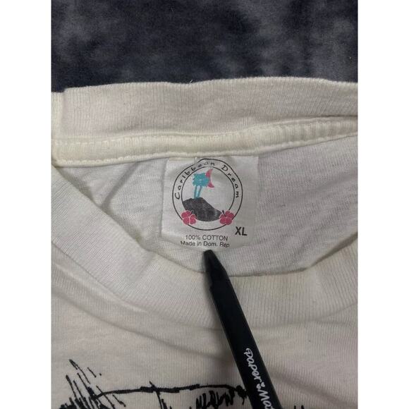 Vintage Bald Eagle Single Stitch All Over Print T-Shirt AOP XLarge Black White - Picture 3 of 11